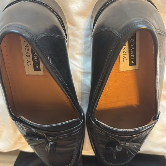 Florsheim Imperial Size 10 1/2 Tassel Black Leather Loafers 90010 - Picture 8 of 8